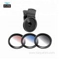 37MM Cell Phone Lens gradual color Filter suit